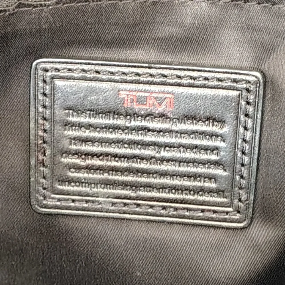 Tumi Alpha Organizer Brief Portfolio Black Bag
